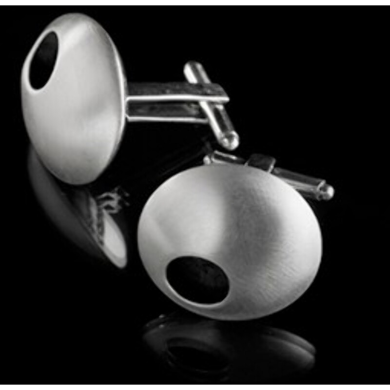Handcrafted Gentleman's Tinjona Sterling Silver Cuff Links